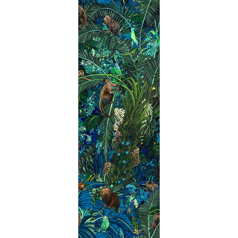 Lé N°2 Les gardiens Original 90,6 x 265 cm 1 Lé Papier peint Les gardiens Original par Maison Fétiche